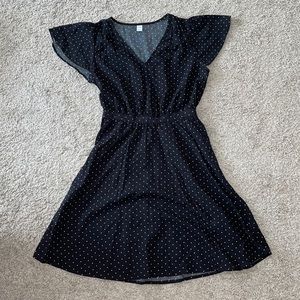 Polka Dot Short-Sleeve Dress